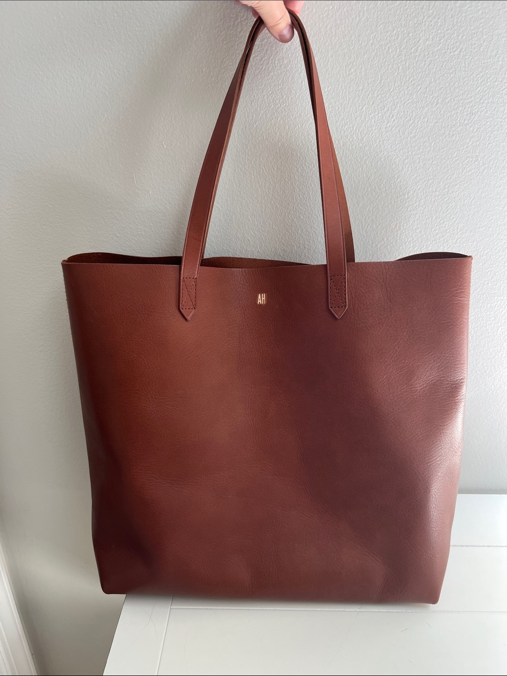 Madewell Classic Leather Tote Bag in Brown